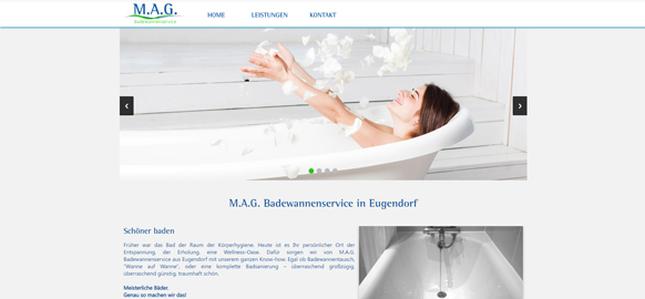 Referenz: M.A.G. Badewannenservice - Responsive Webdesign